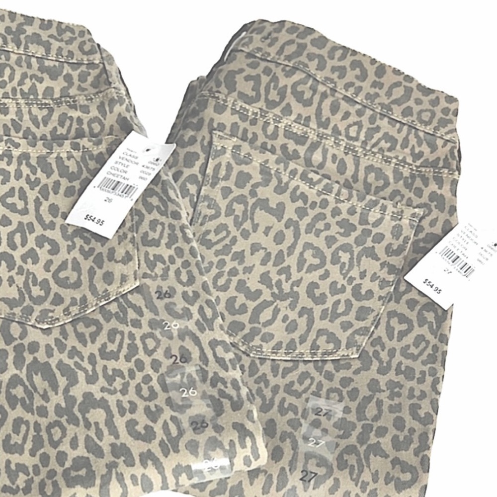 Pacsun Hi Waist Skinny Cheetah Stretchy Jeans - Picture 7 of 8